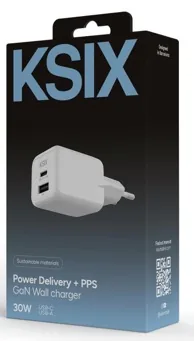 Chargeur gan 30w pd blanc — KSIX, vue 2