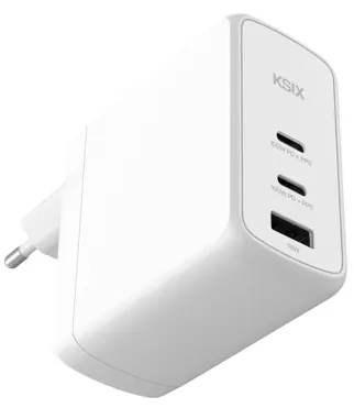 Chargeur gan 65w pd blanc — KSIX, vue 3