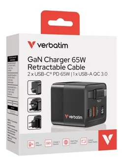Alimentation 65w avec cable intégré — VERBATIM, vue 4