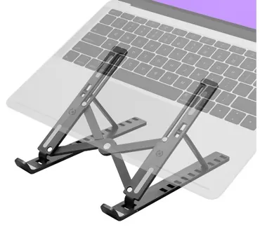 Support PC/tab 15,6p max pliable noir — CELLY, vue 3