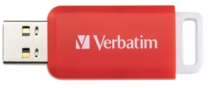 Cle USB databar  bleue 64 gb — VERBATIM, vue 3