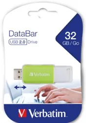 Clé USB databar verte 32 Go — VERBATIM, vue 2