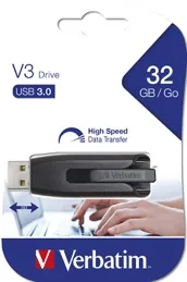 Clé USB V3 USB3 32 Go noire — VERBATIM