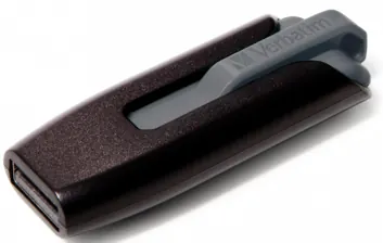 Cle USB v3 usb3 256gb noire — VERBATIM, vue 1