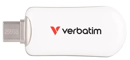 Cle USB c plectra 512go noire — VERBATIM, vue 3