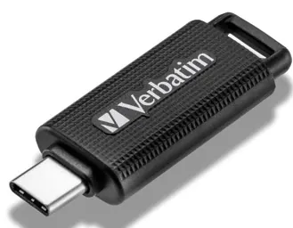 Cle USB c retractable 64gb noire — VERBATIM, vue 4