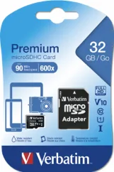 Micro sdhc 32 Go classe 10 ac adapt — VERBATIM