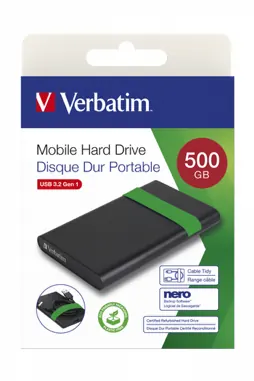 Hdd recertified 1te usb3 — VERBATIM, vue 4