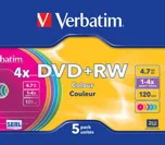 Pack de 5 dvd+rw slim — VERBATIM