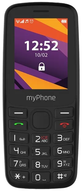 Telephone 6410 lte noir — MYPHONE, vue 1