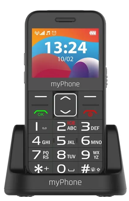 Telephone halo 3 lte noir — MYPHONE, vue 1