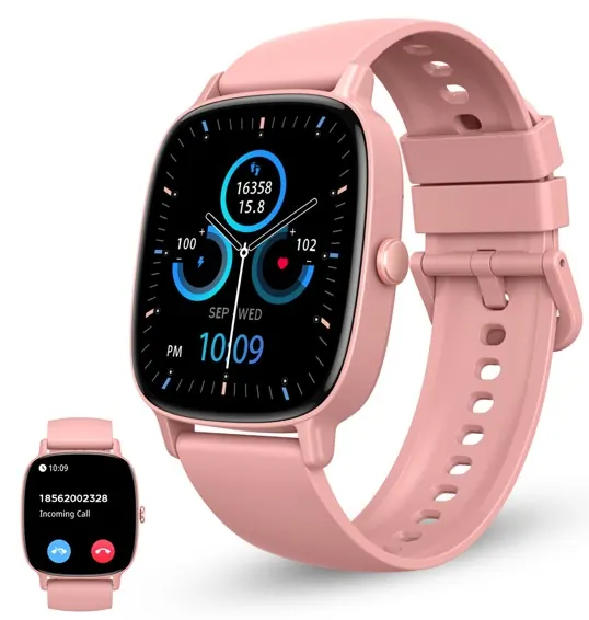 Montre connectee pulse rose — KSIX, vue 1