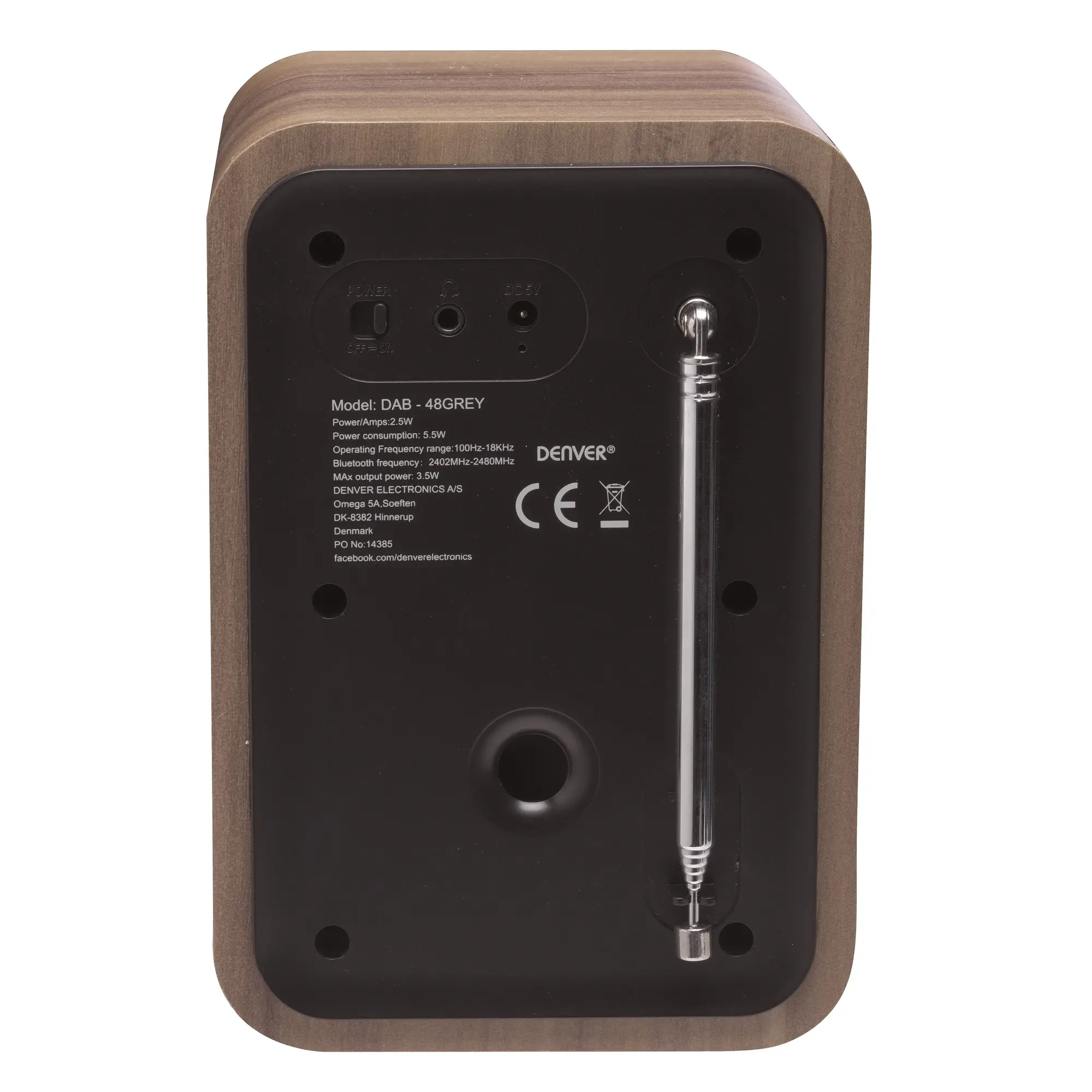 Radio Dab+/fm DAB-48 Bois Noire — DENVER, vue 3
