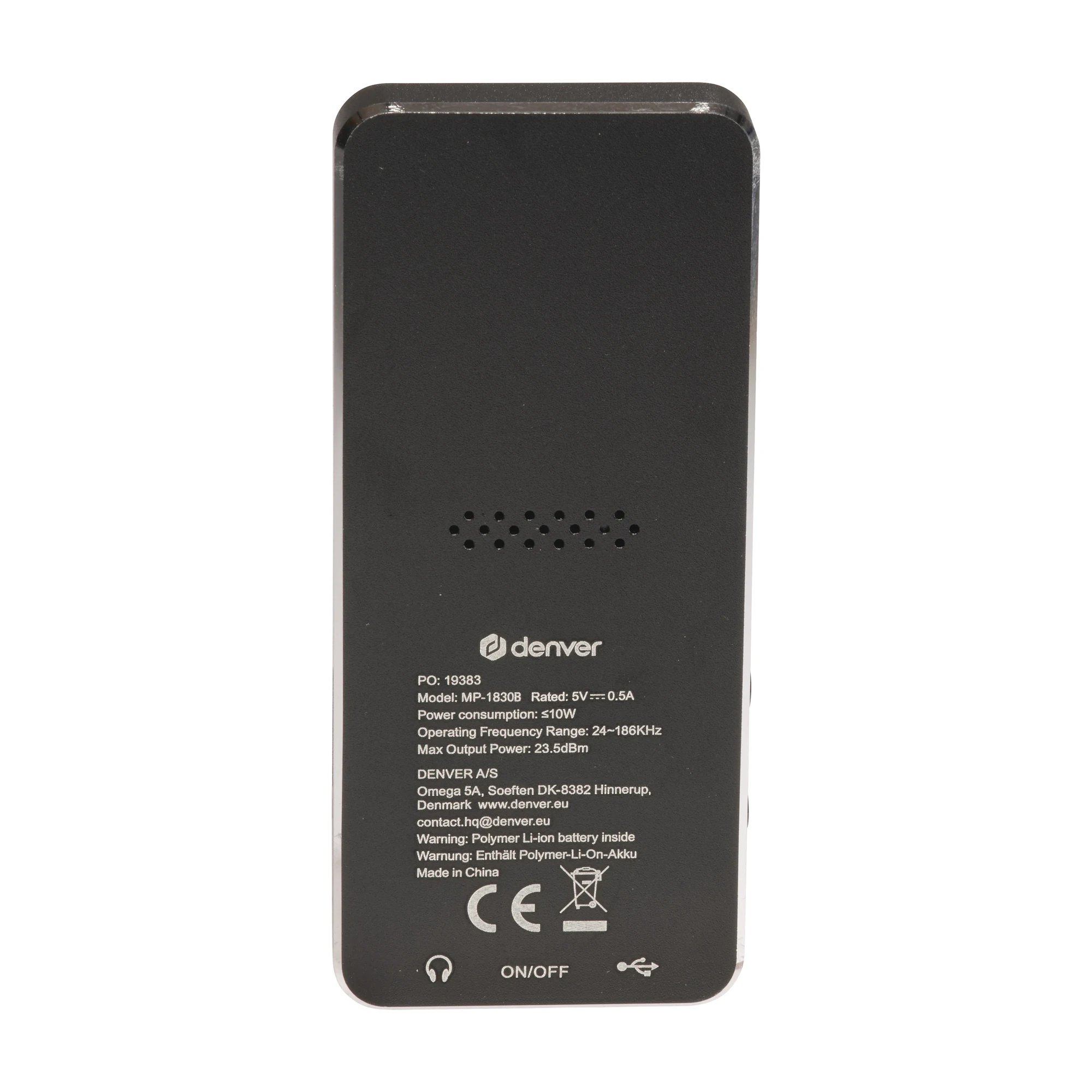 Lecteur mp4 4go mp-1830 noir — DENVER, vue 5