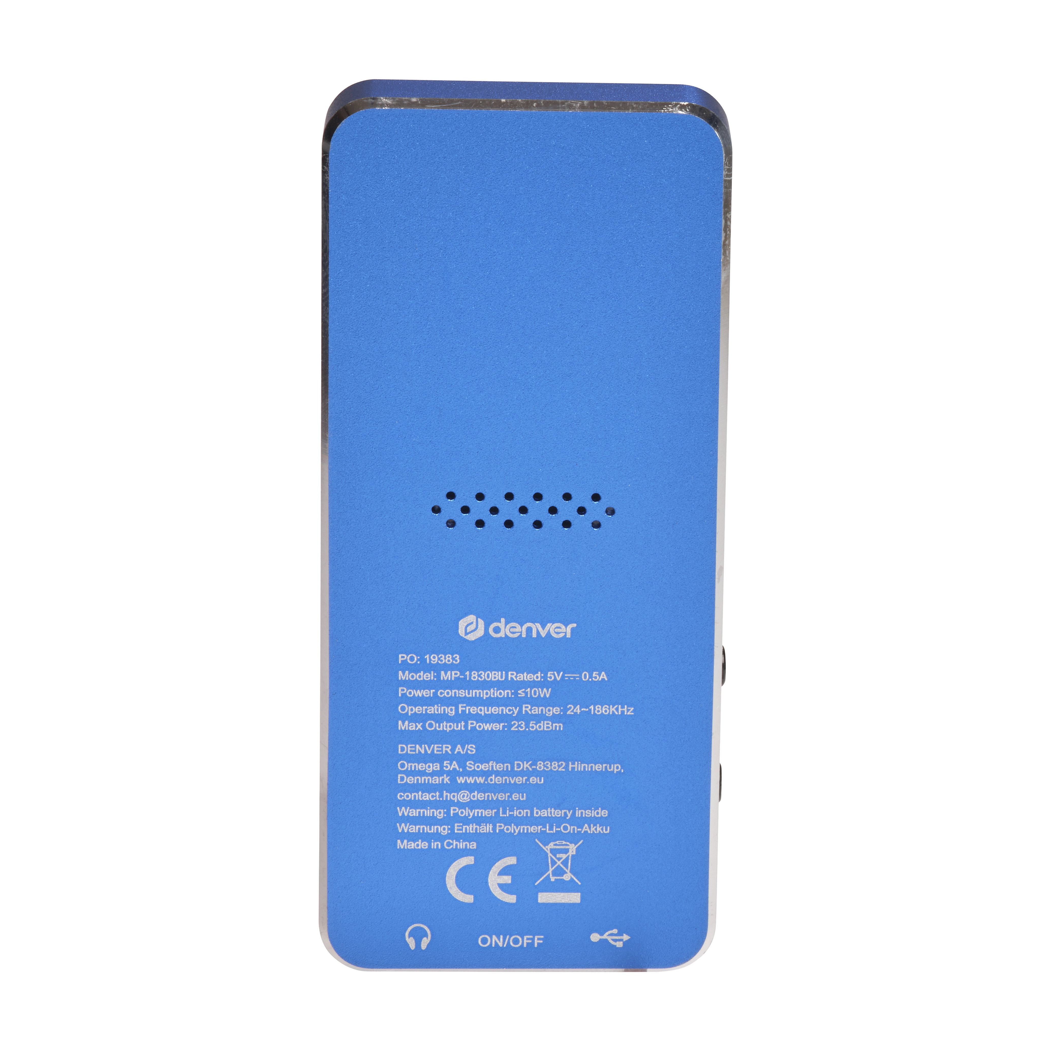 Lecteur mp4 4go mp-1830 bleu — DENVER, vue 9