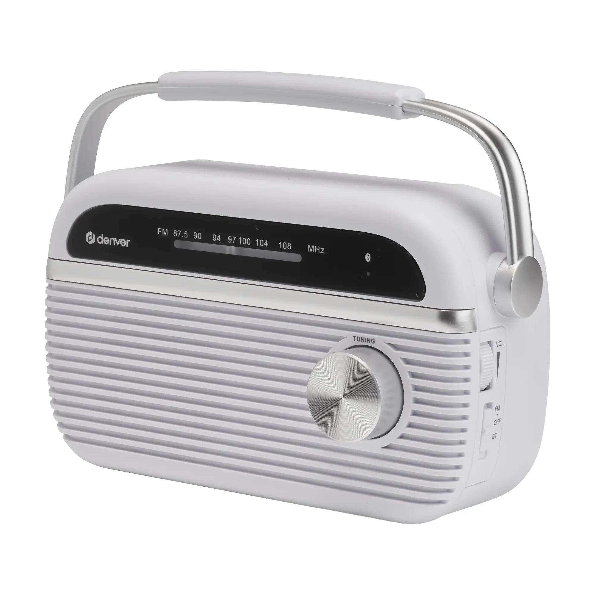 Radio Fm Analogique TRB-67W BT Blanche — DENVER, vue 6