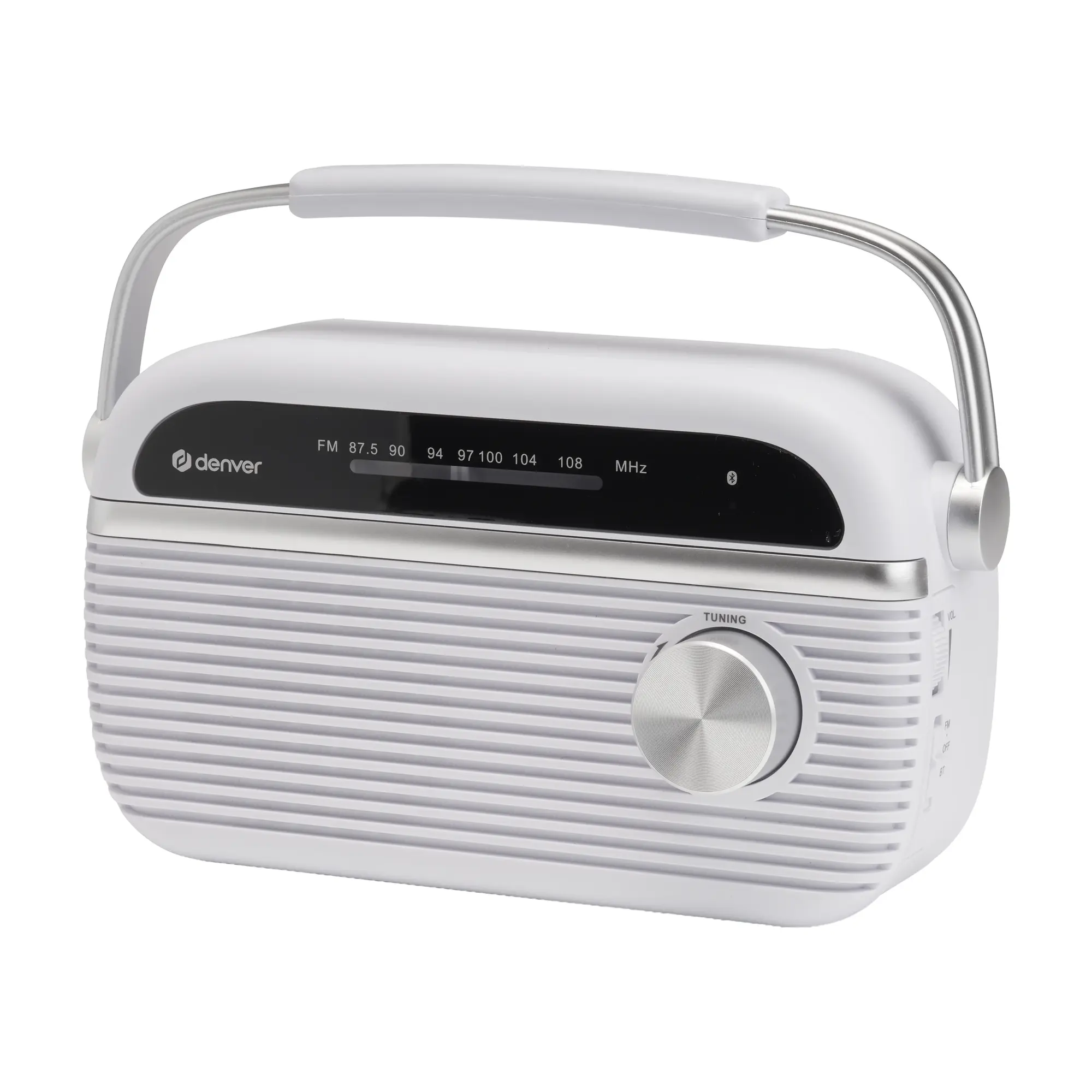 Radio Fm Analogique TRB-67W BT Blanche — DENVER, vue 4