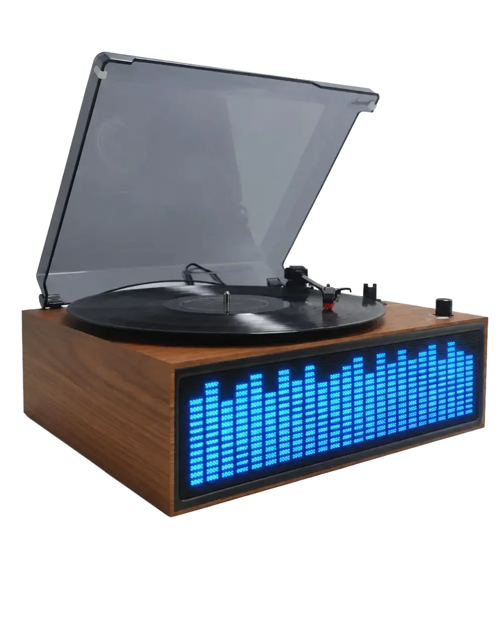 Platine Vinyle Hp BT Led VBS-271 Marron — DENVER, vue 2