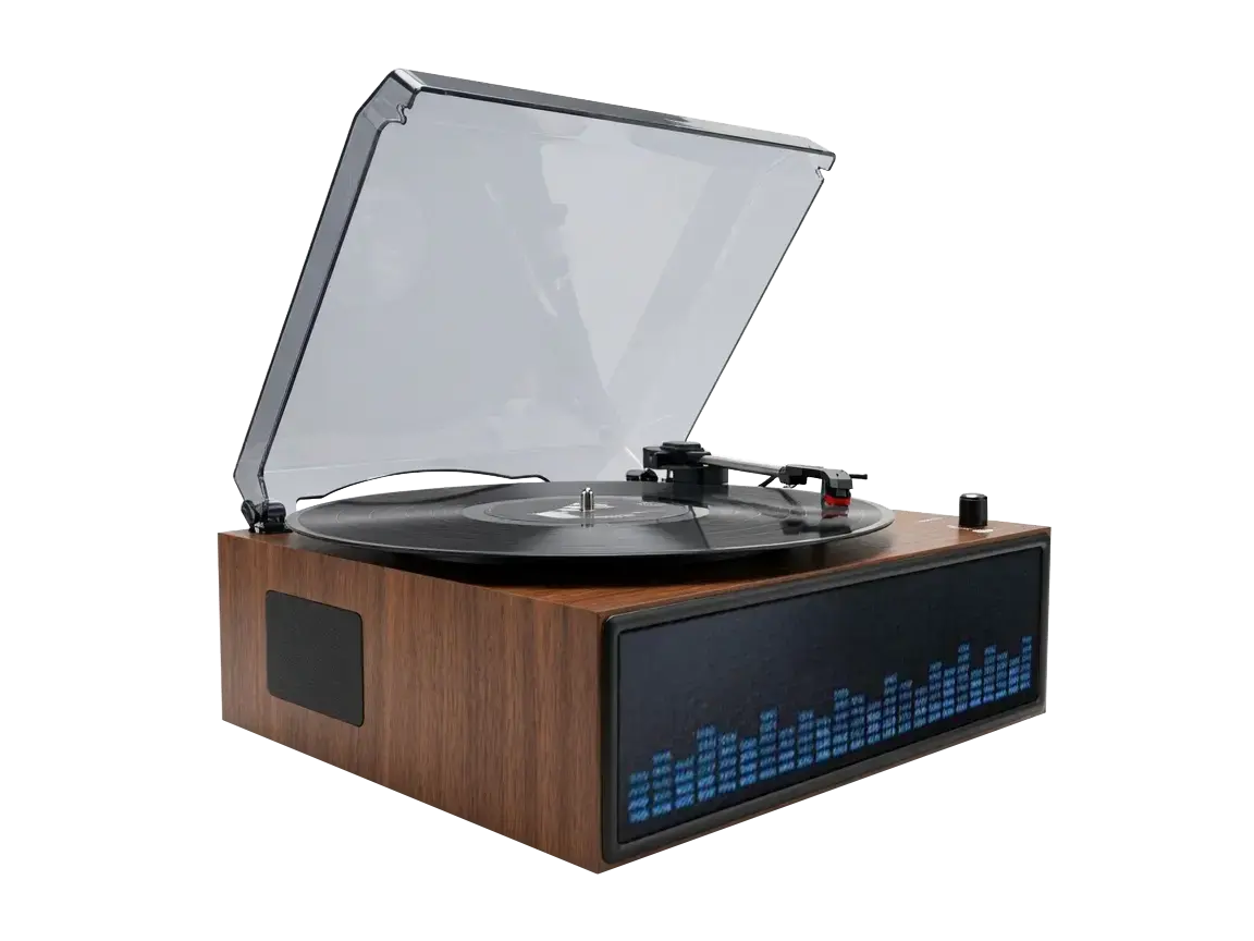 Platine Vinyle Hp BT Led VBS-271 Marron — DENVER, vue 1