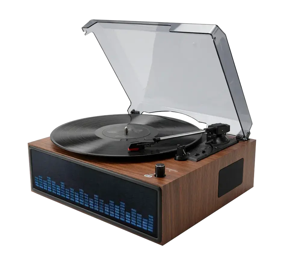 Platine Vinyle Hp BT Led VBS-271 Marron — DENVER, vue 4