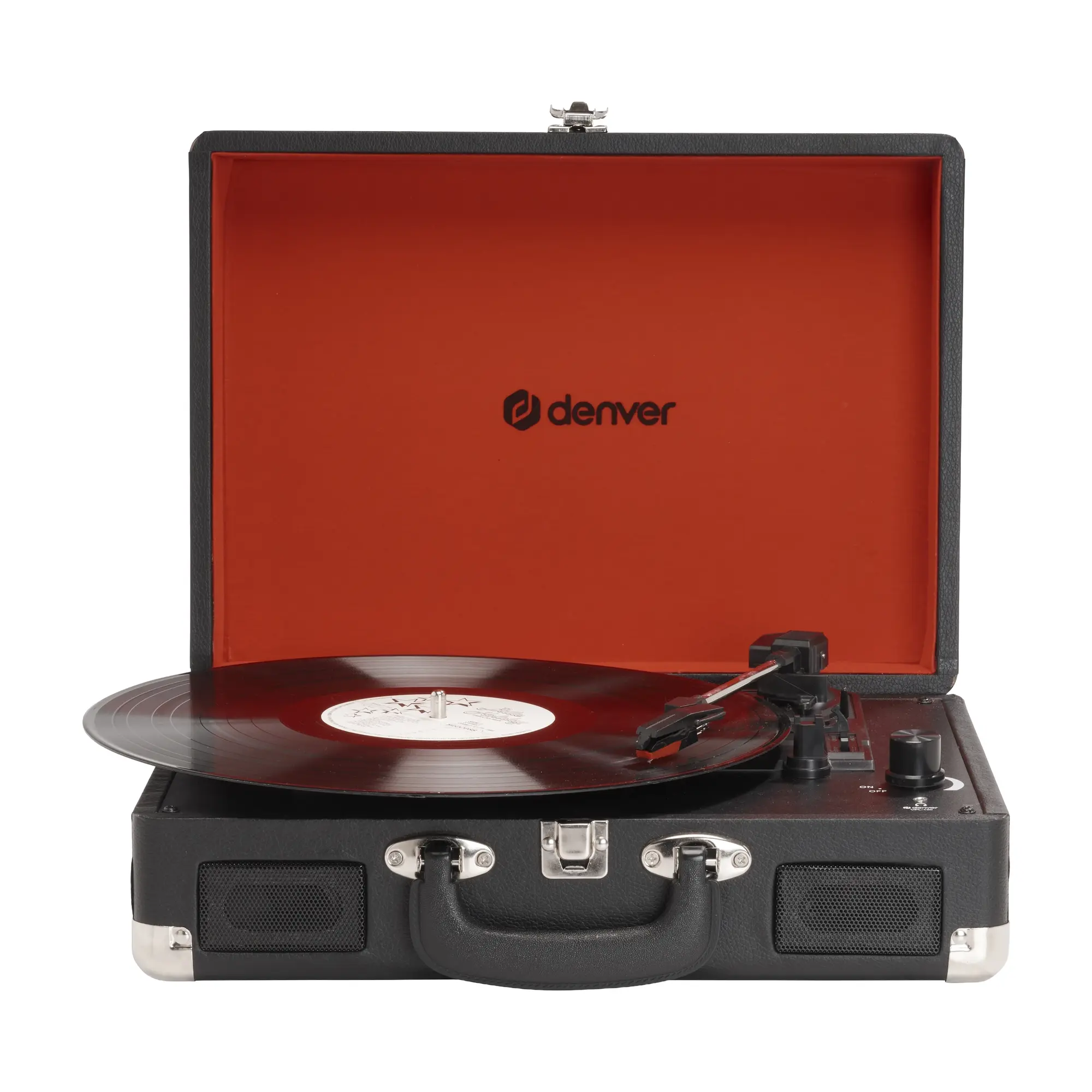 Platine vinyle valise vpl-120r noire — DENVER, vue 1