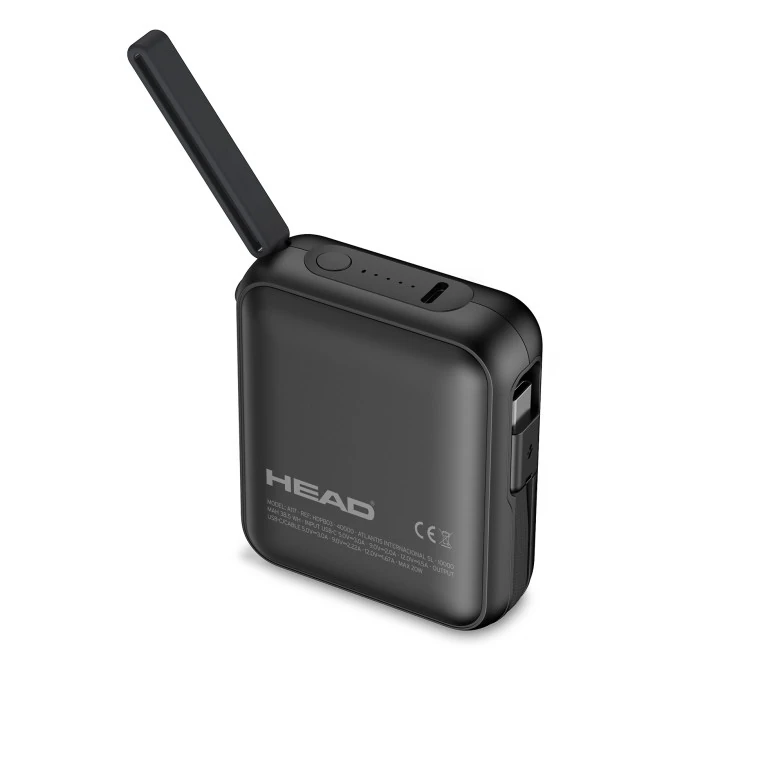 Powerbank 10000 Mah 20W Noire — HEAD, vue 4