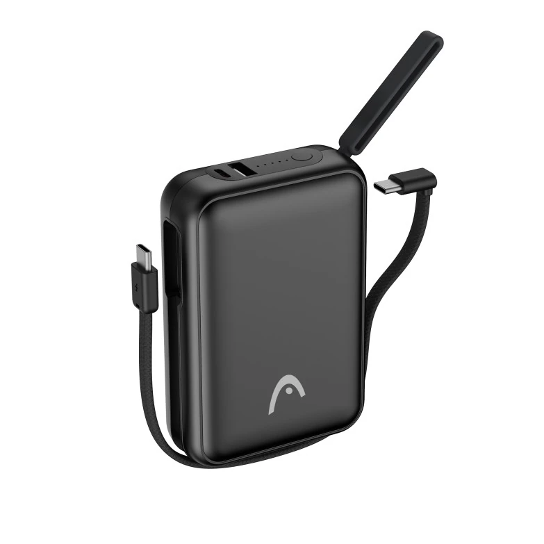 Powerbank 20000 Mah 65W Noire — HEAD, vue 3