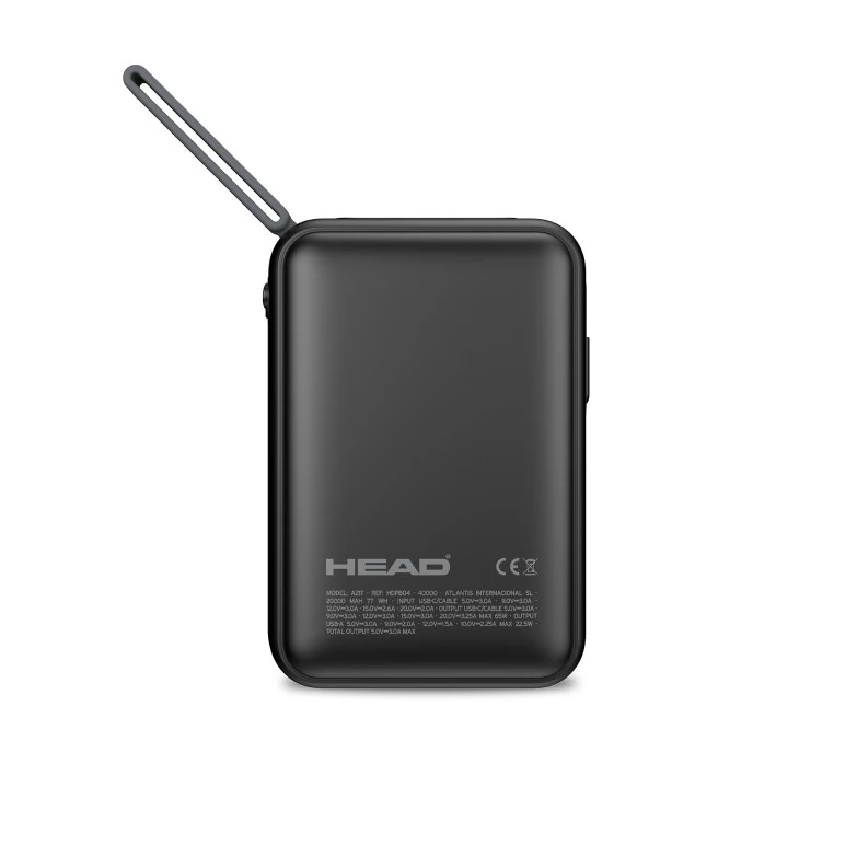 Powerbank 20000 Mah 65W Noire — HEAD, vue 5