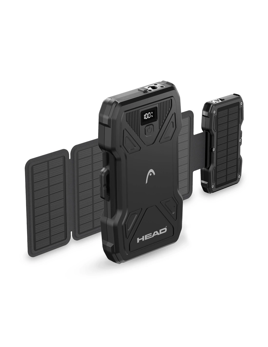 Powerbank solaire 10000 mah noire — HEAD, vue 1