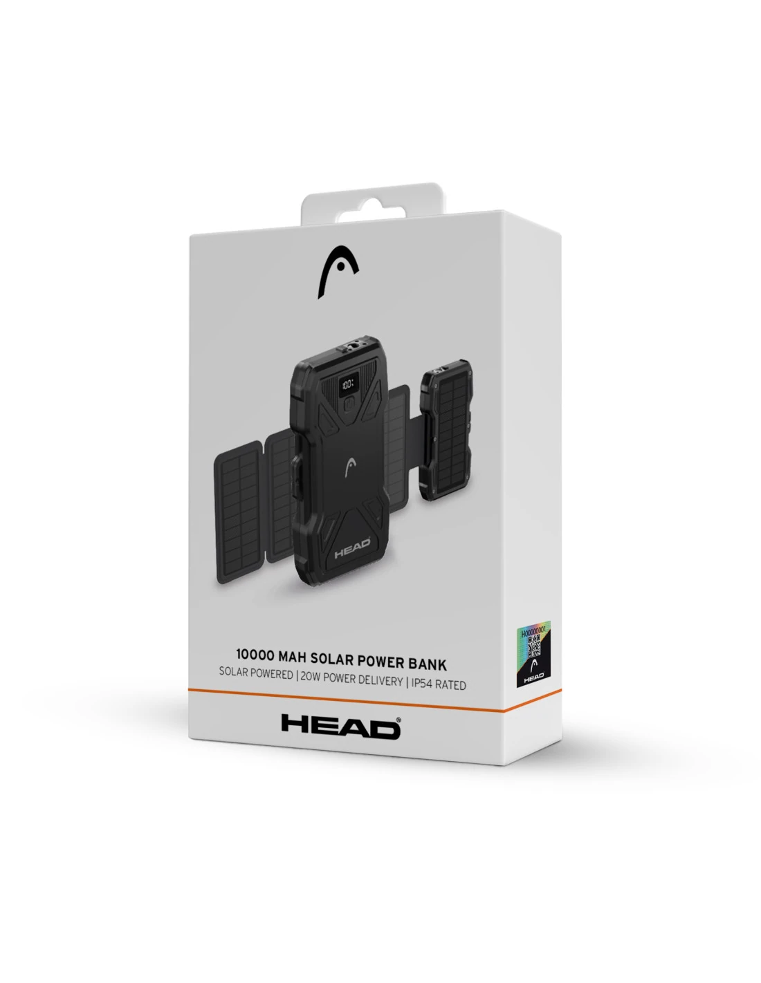 Powerbank solaire 10000 mah noire — HEAD, vue 7