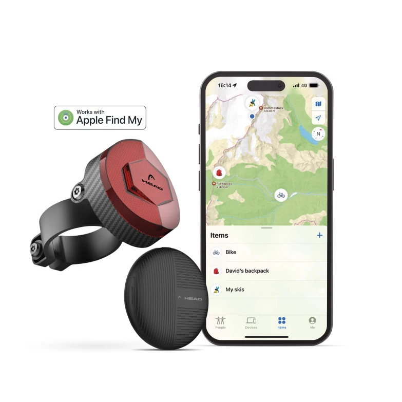 Réflecteur localisateur de vélo mytag noir — HEAD, vue 2
