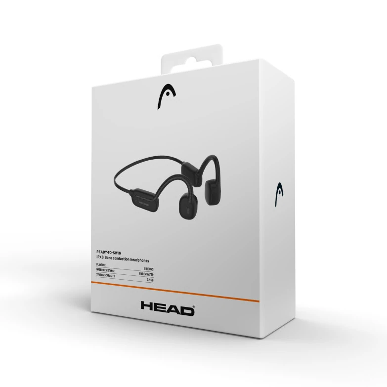 Ecouteur sports à induction waterproof noir — HEAD, vue 4