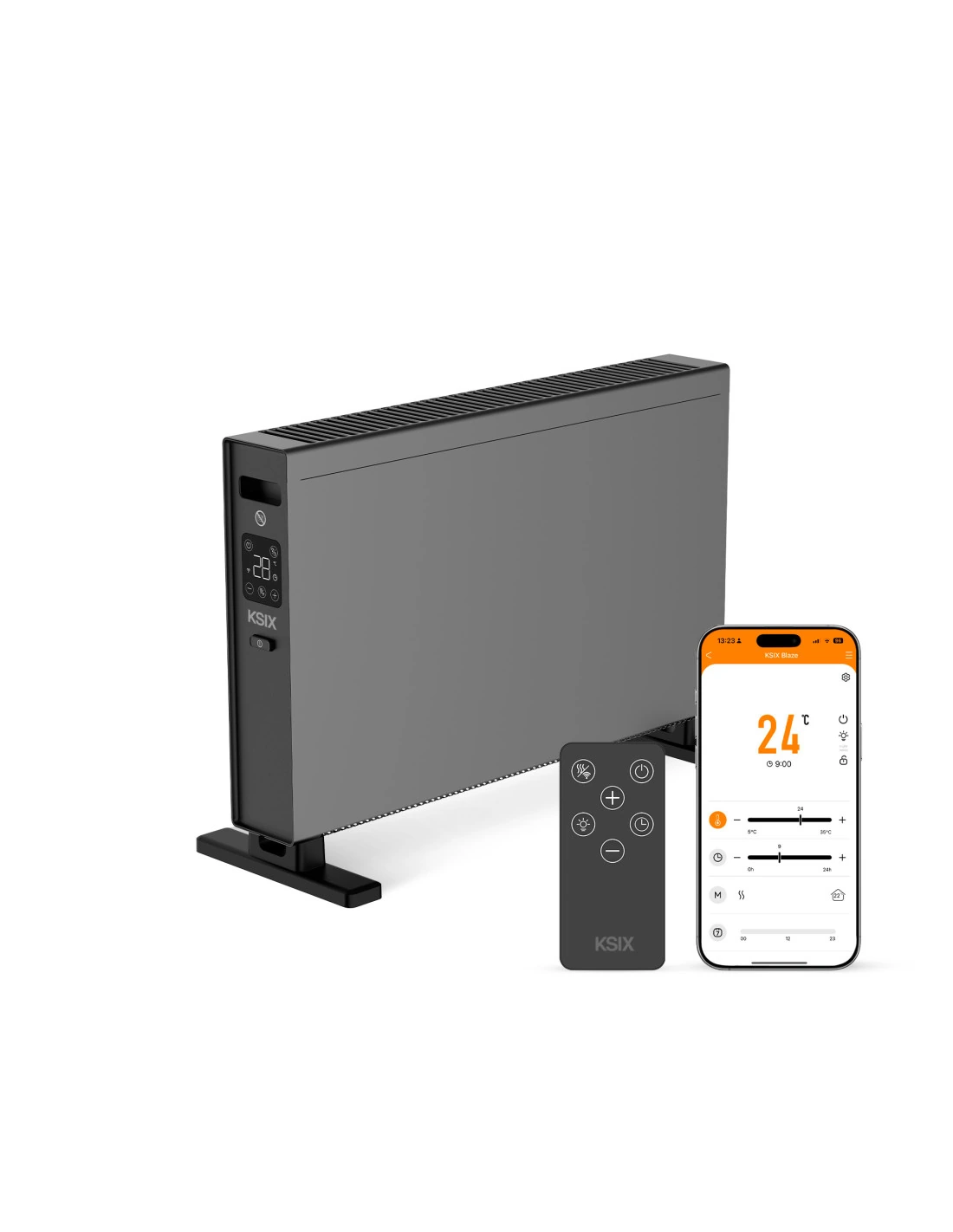 Chauffage Convection Connecté Noir Blaze — KSIX, vue 2