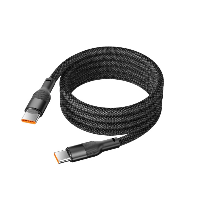 Cable USB C Tressé Mangétique 60W Noir — KSIX, vue 1