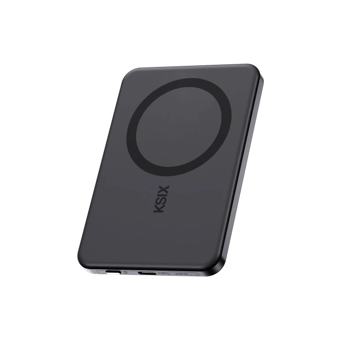 Power Bank Slim Magsafe 5000MAH 20W Noire — KSIX, vue 2