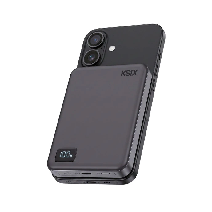 Power Bank Slim Magsafe 10000MAH 20W Noire — KSIX, vue 5