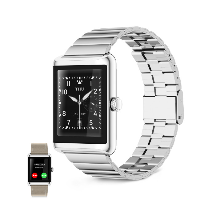 Montre Connectee Nexus Argent Et Beige — KSIX, vue 1