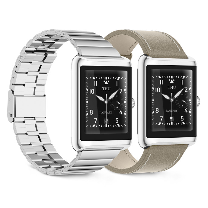 Montre Connectee Nexus Argent Et Beige — KSIX, vue 3