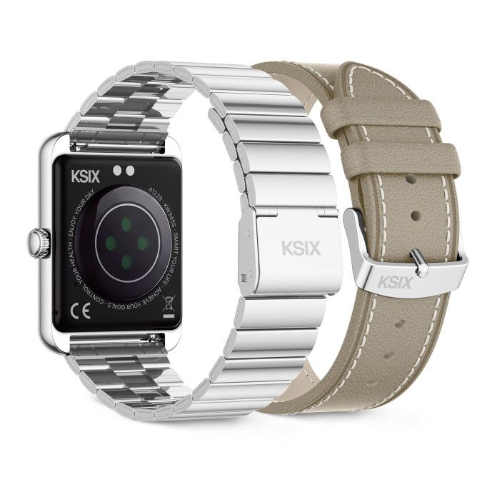 Montre Connectee Nexus Argent Et Beige — KSIX, vue 4
