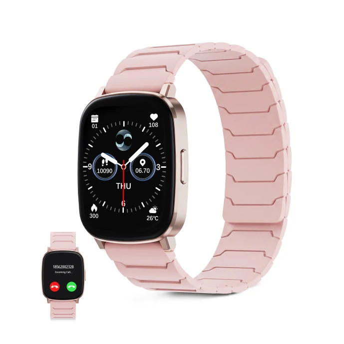 Montre Connectee Loop Rose — KSIX, vue 1