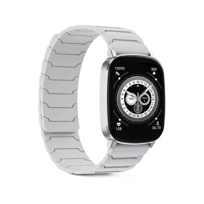 Montre connectée Loop grise — KSIX, vue 3