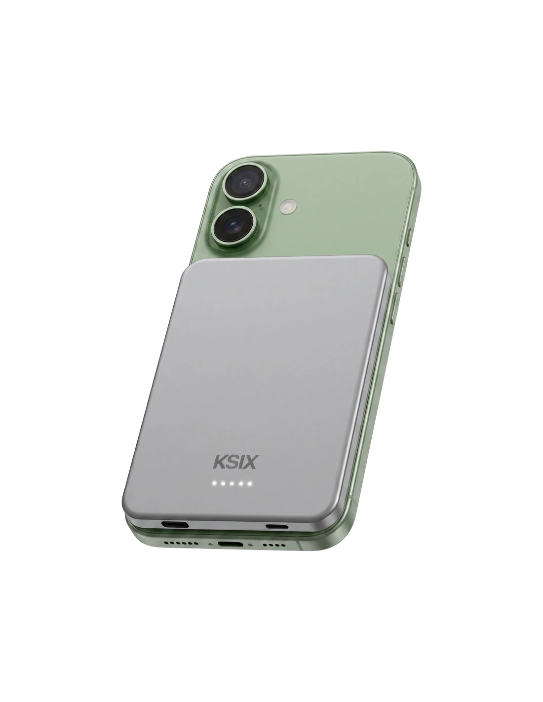 Power Bank Ultraslim Magsafe 3000MAH Grise — KSIX, vue 6