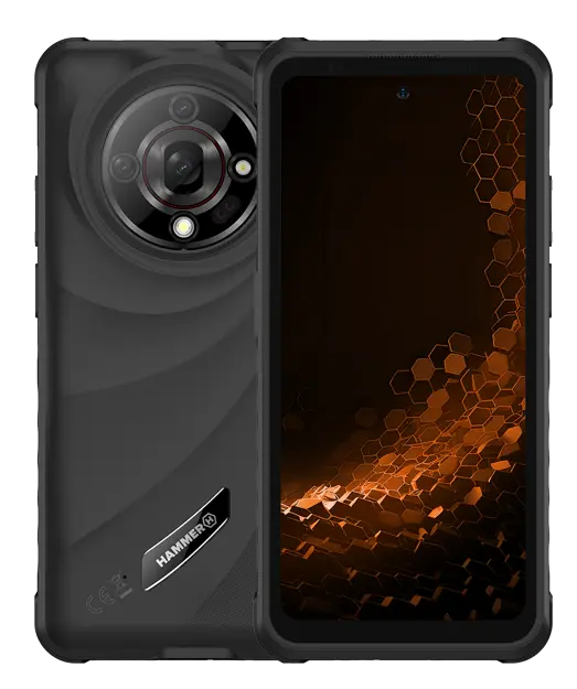 Telephone Iron 6 Noir — HAMMER, vue 1