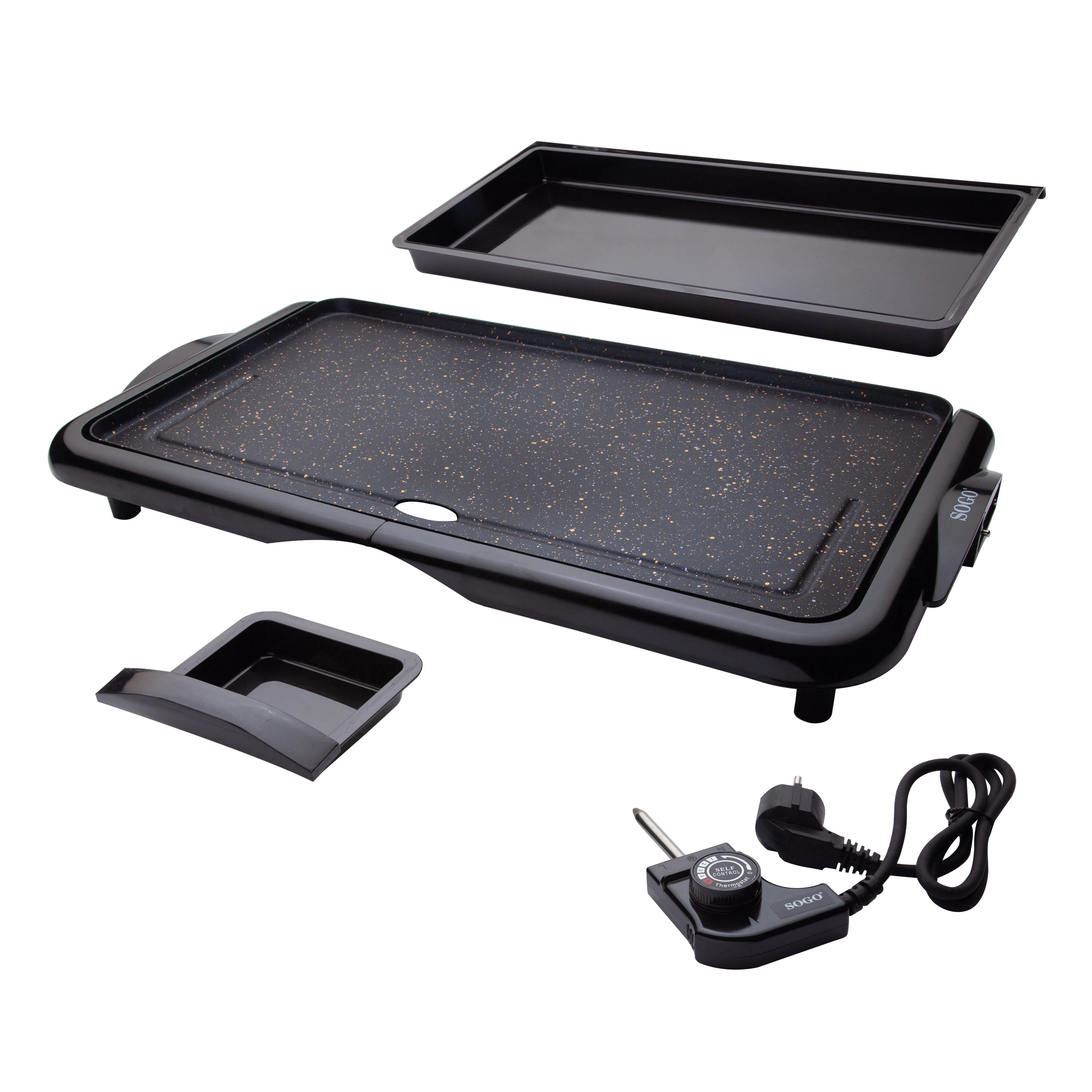 Plancha de asar lisa SOGO 46 × 26 cm 2000 W — SOGO, vue 2