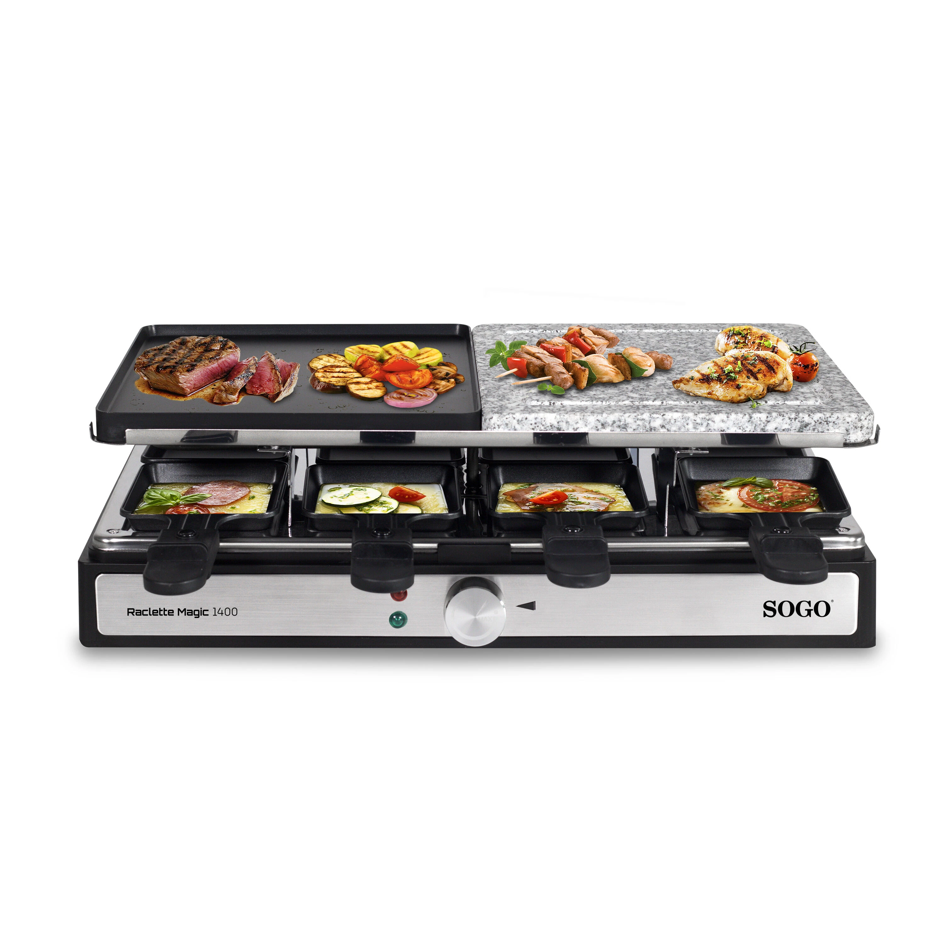 Appareil Raclette 2 En 1 BAR-SS-10387 — SOGO, vue 3
