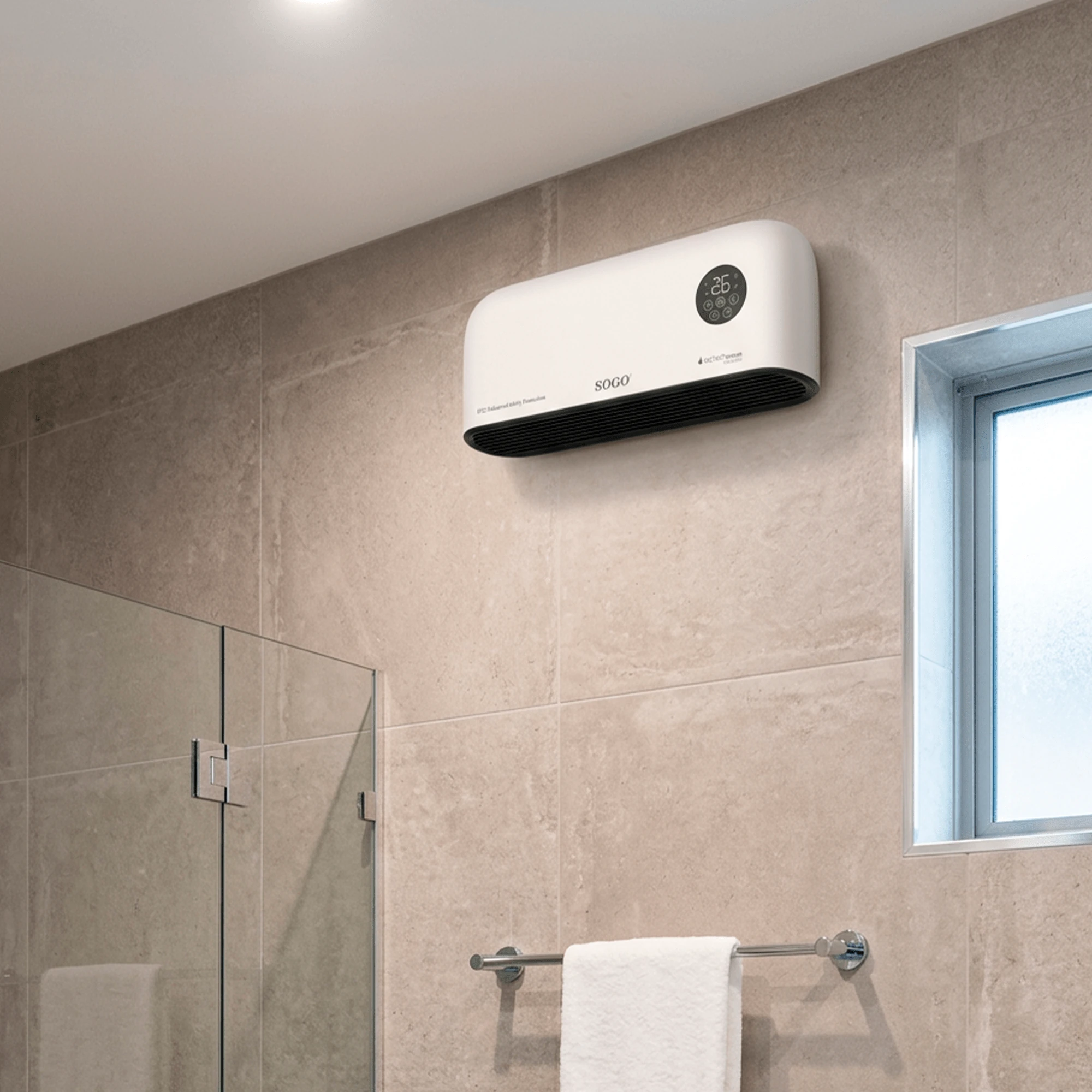 Chauffage Mural Ptc 2000W CAL-SS-18380 — SOGO, vue 2
