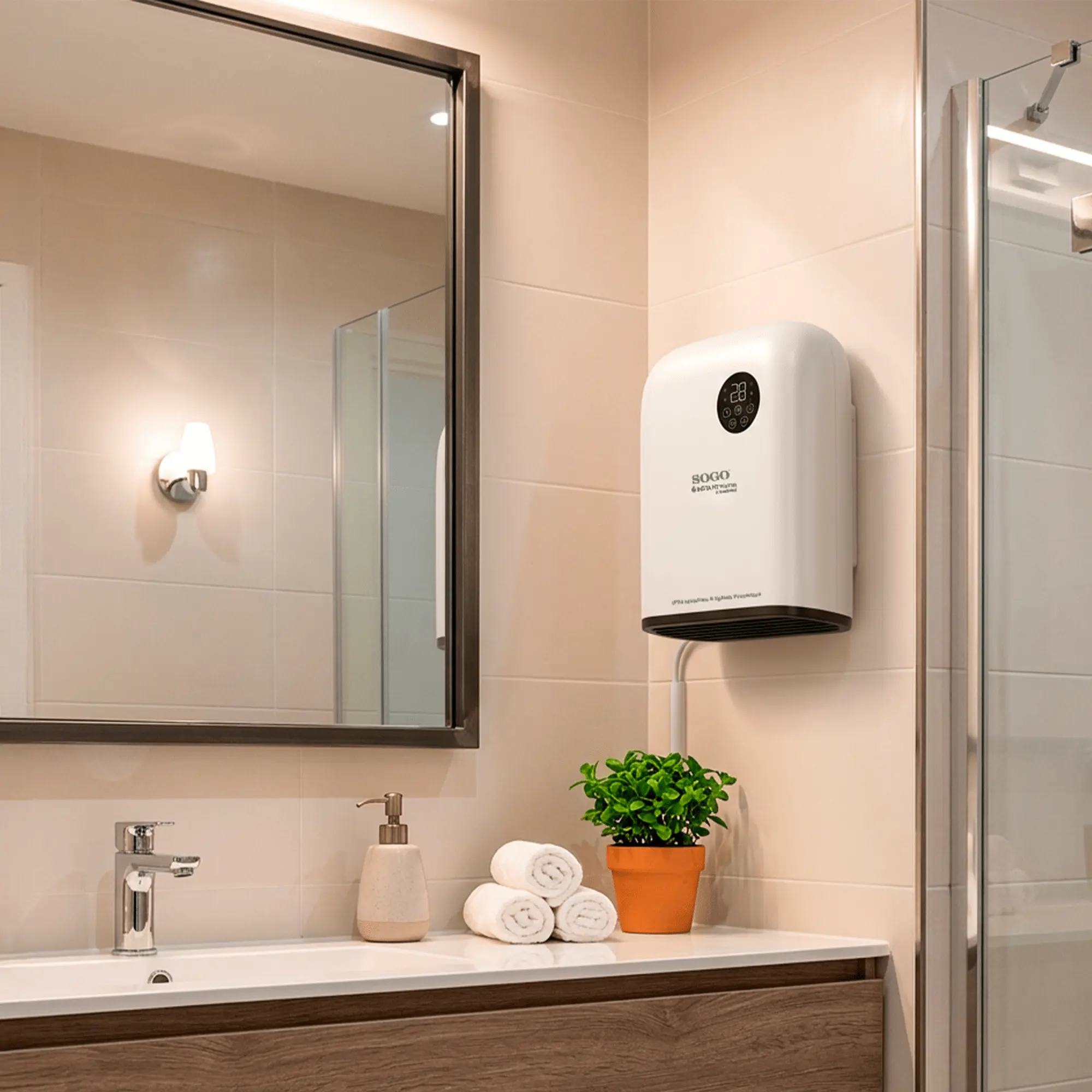 Chauffage Mural Salle De Bain 2000W CAL-SS-18385 — SOGO, vue 2