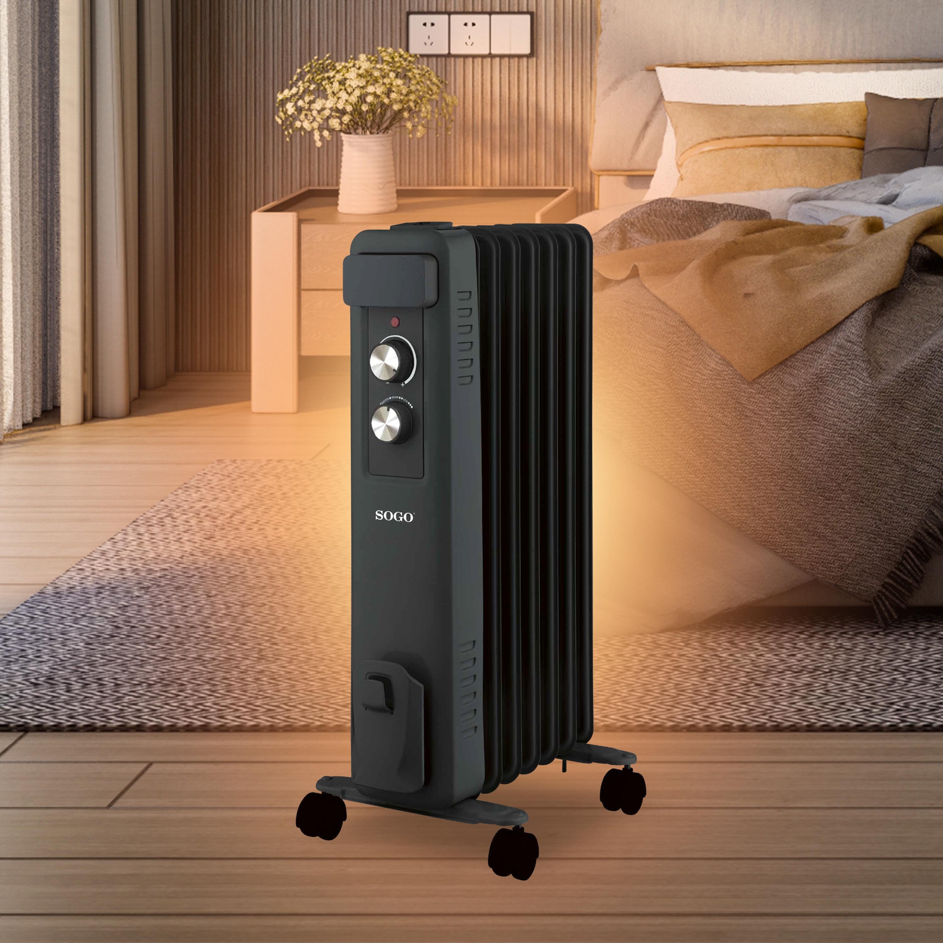 Radiateur À Huile 7 Éléments 1500W CAL-SS-18455 — SOGO, vue 3
