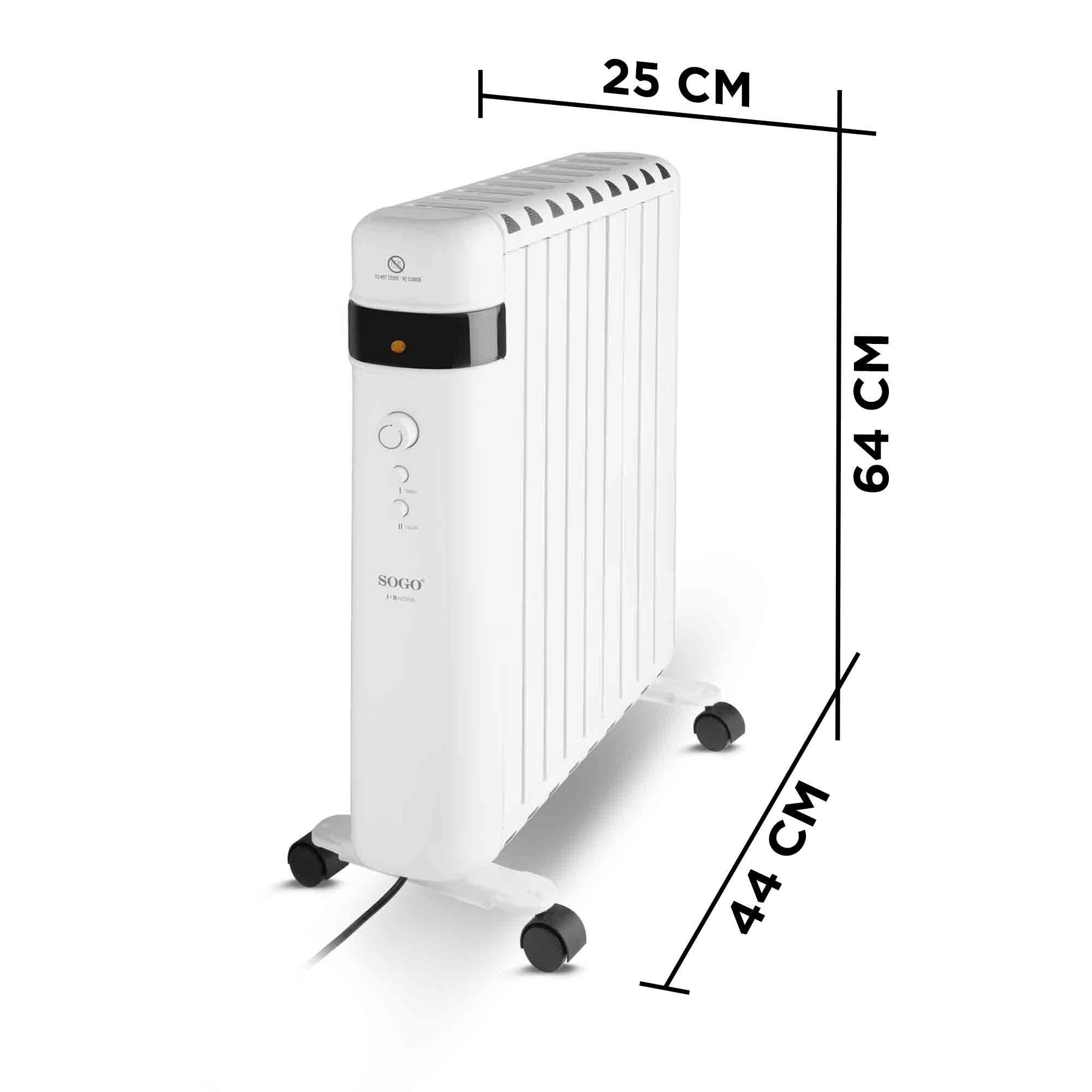 Radiateur Sans Huile 2000W CAL-SS-18455 — SOGO, vue 5