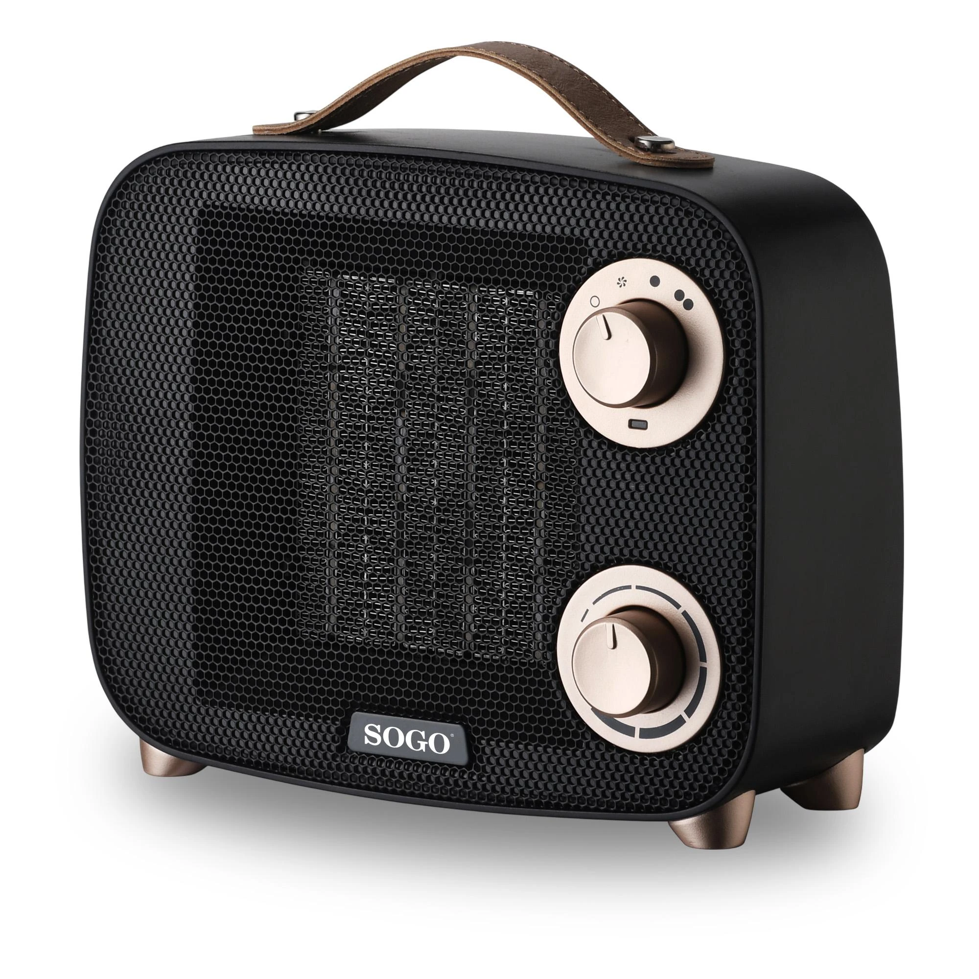 Chauffage Soufflant Retro 1500W CAL-SS-18495 Noir — SOGO, vue 2